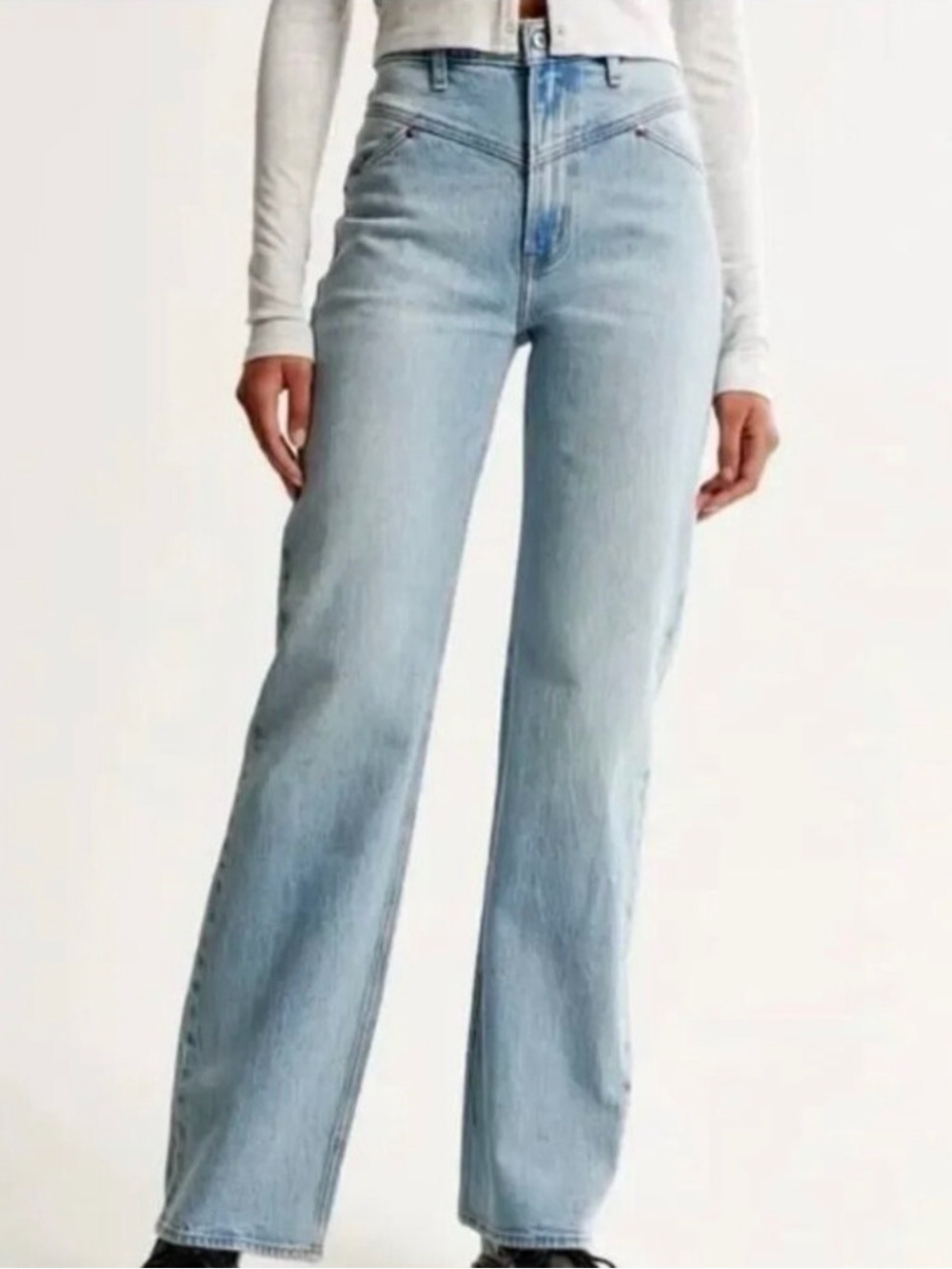 Abercrombie & Fitch Light Blue 90’s Relaxed High Rise